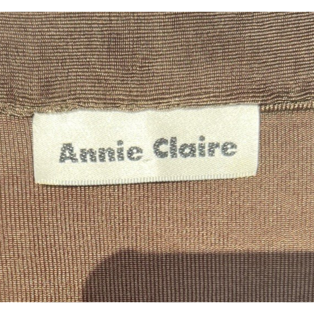 Annie Claire Y2K 90's Vibe Button Down Vintage Top Brown Preppy Friends Size M/L - Picture 8 of 9